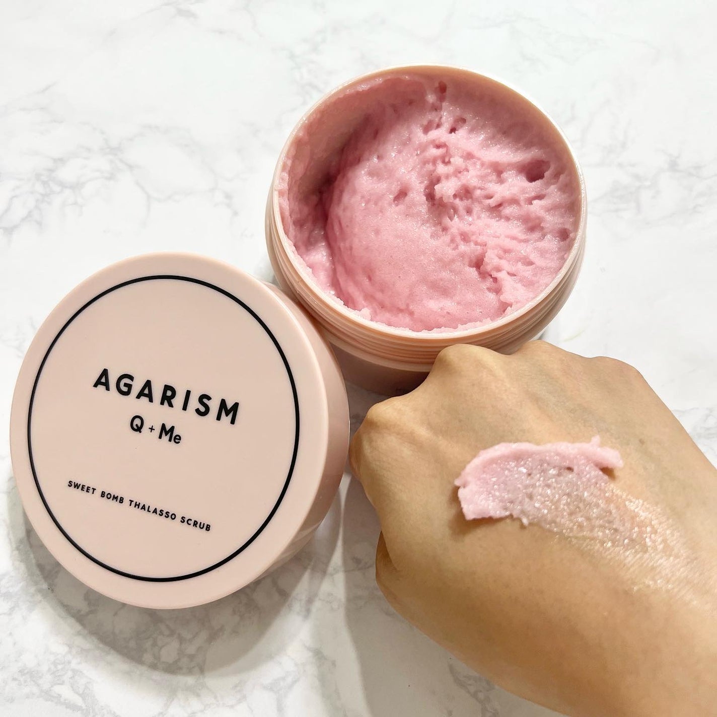 Q+Me スウィート ボム タラソ スクラブ/AGARISM/バスト・ヒップケアを使ったクチコミ(1枚目)
