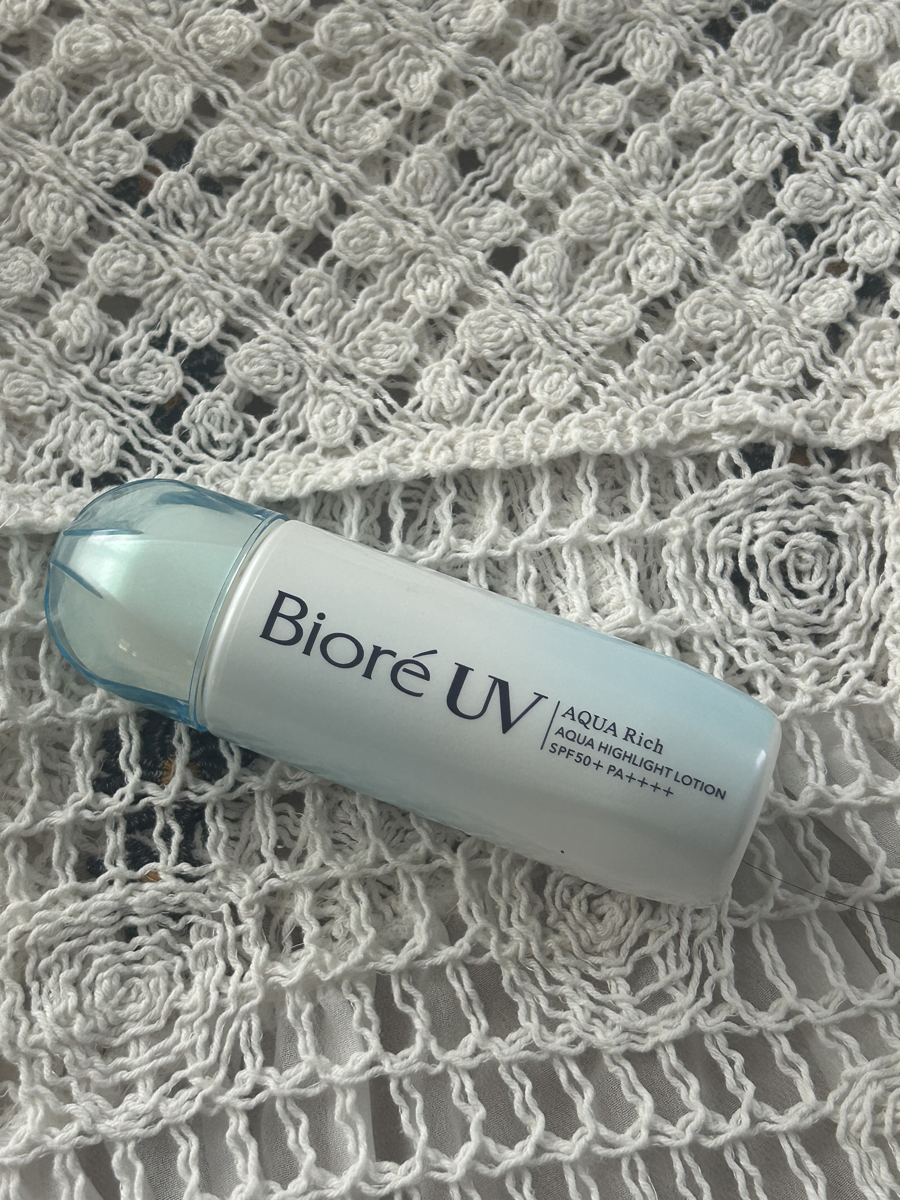 ビオレUV　アクアリッチ　アクアハイライトローション（水層ハイライトUV）/ビオレ/日焼け止めローションを使ったクチコミ（1枚目）