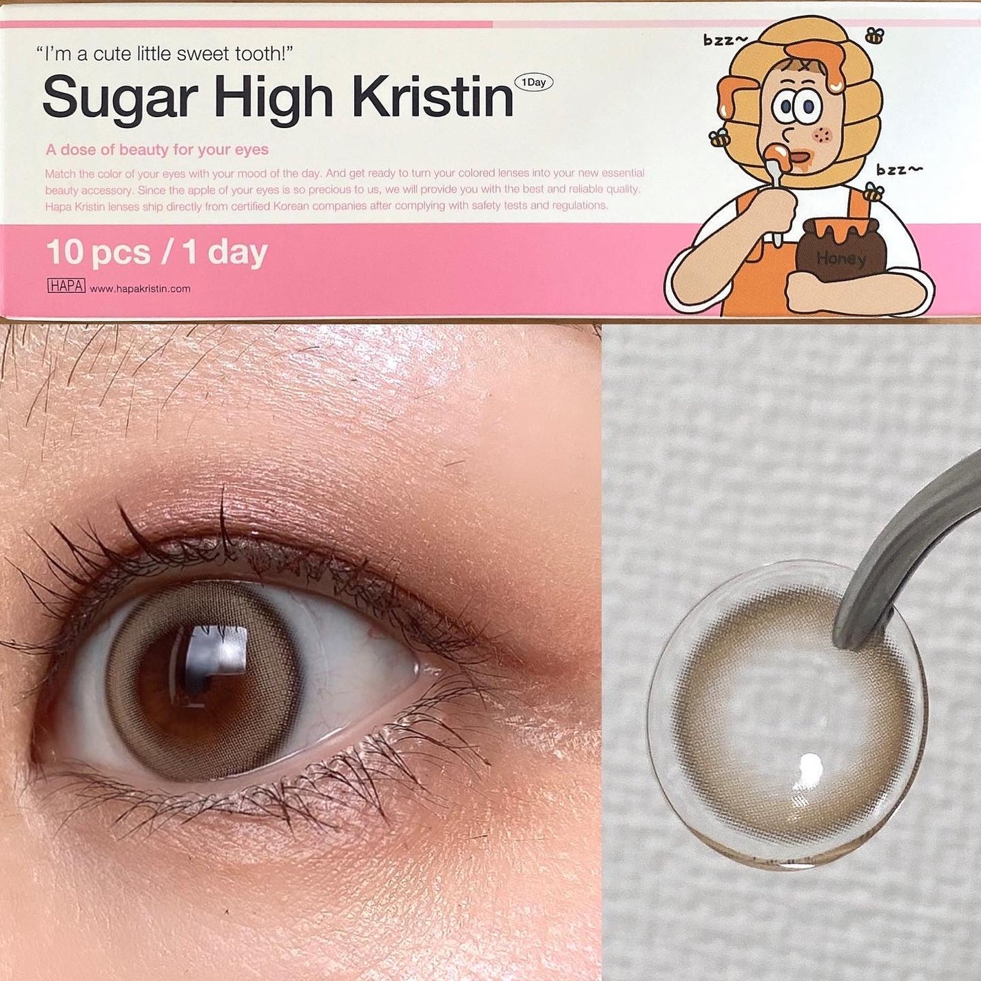 Suger High Kristin/Hapa kristin/カラーコンタクトレンズを使ったクチコミ(1枚目)