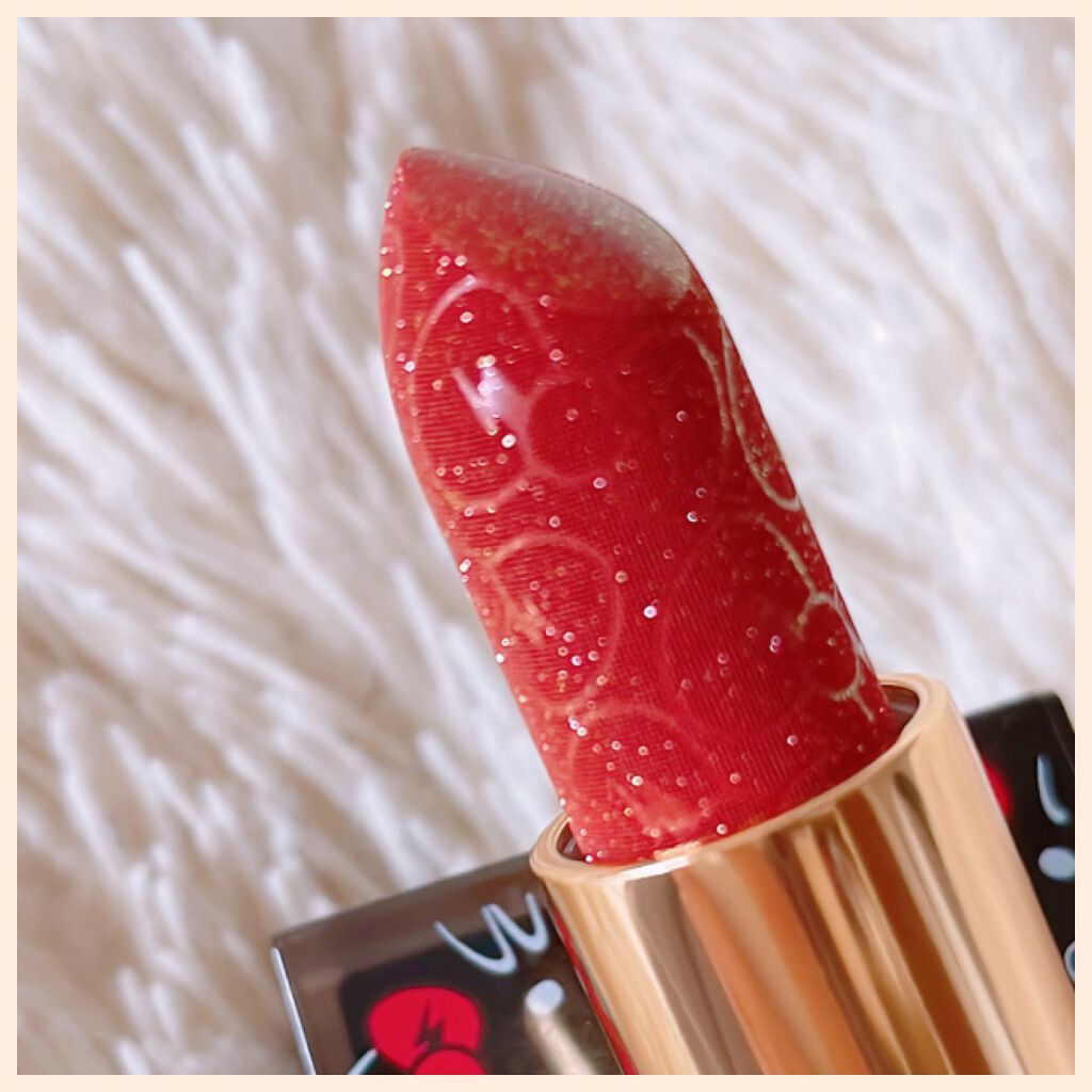 ルージュ アンリミテッド ディスコ グリッツ ダズリングヌード/shu uemura/口紅を使ったクチコミ（3枚目）