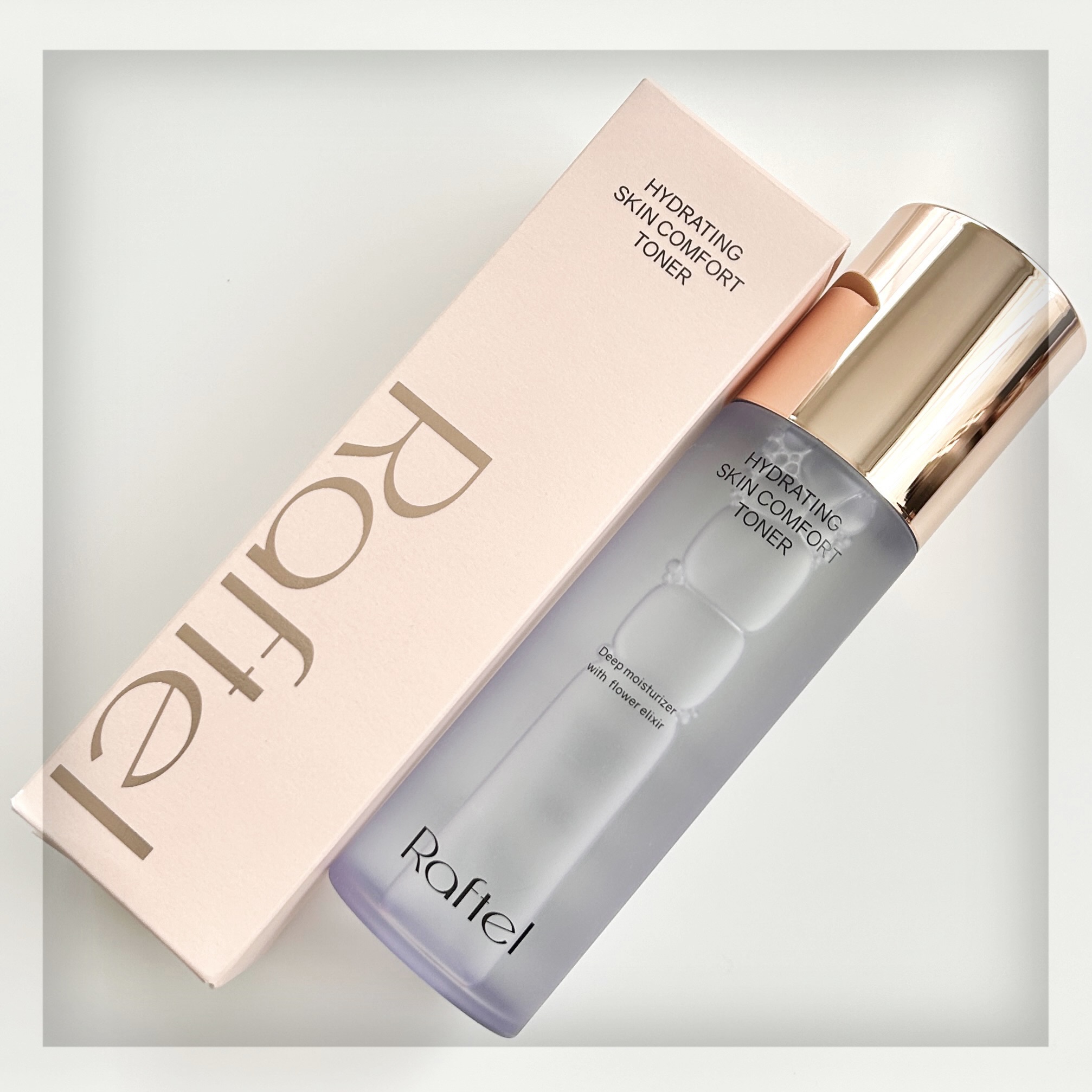 Raftel ハイドレーティングスキンコンフォートトナー のクチコミ「𓍯ハイドレイティングスキンコンフォートトナー⌇Raftel

精製水の代わりに3種類のフラワー.....」（1枚目）