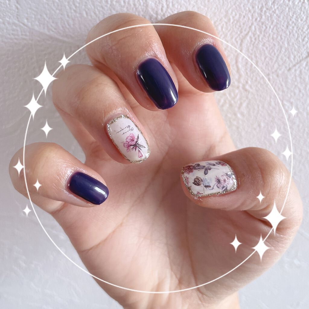 しずくネイルシール/キャンドゥ/ネイルシールを使ったクチコミ（1枚目）