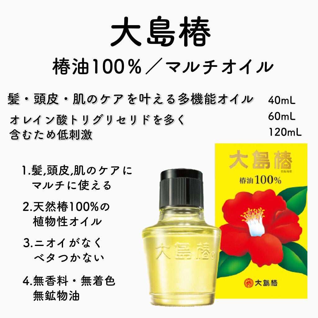 大島椿(ツバキ油)/大島椿/ヘアオイルを使ったクチコミ(4枚目)