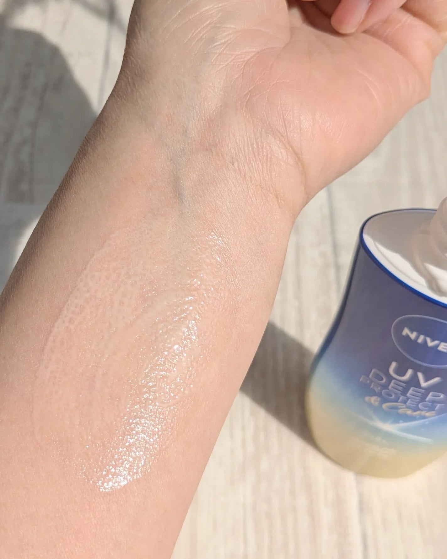 ニベアUV ディープ プロテクト&ケア ジェル/ニベア/日焼け止めジェルを使ったクチコミ(3枚目)