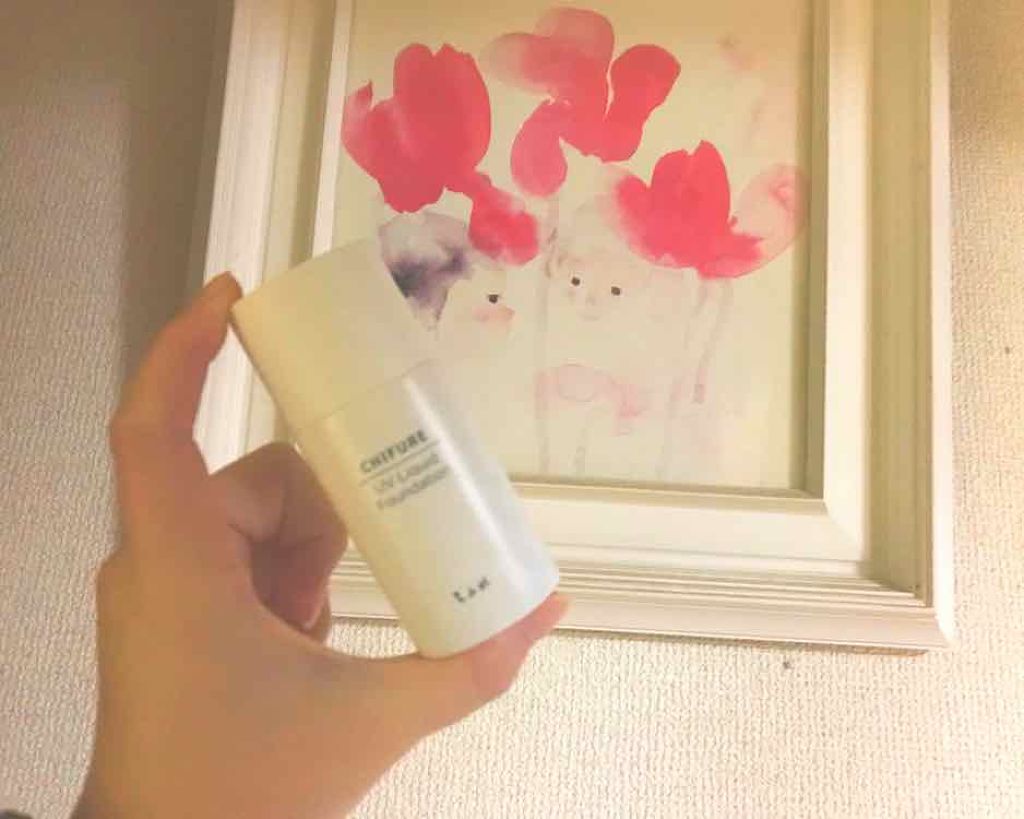 UV リキッド ファンデーション/ちふれ/リキッドファンデーションを使ったクチコミ（2枚目）