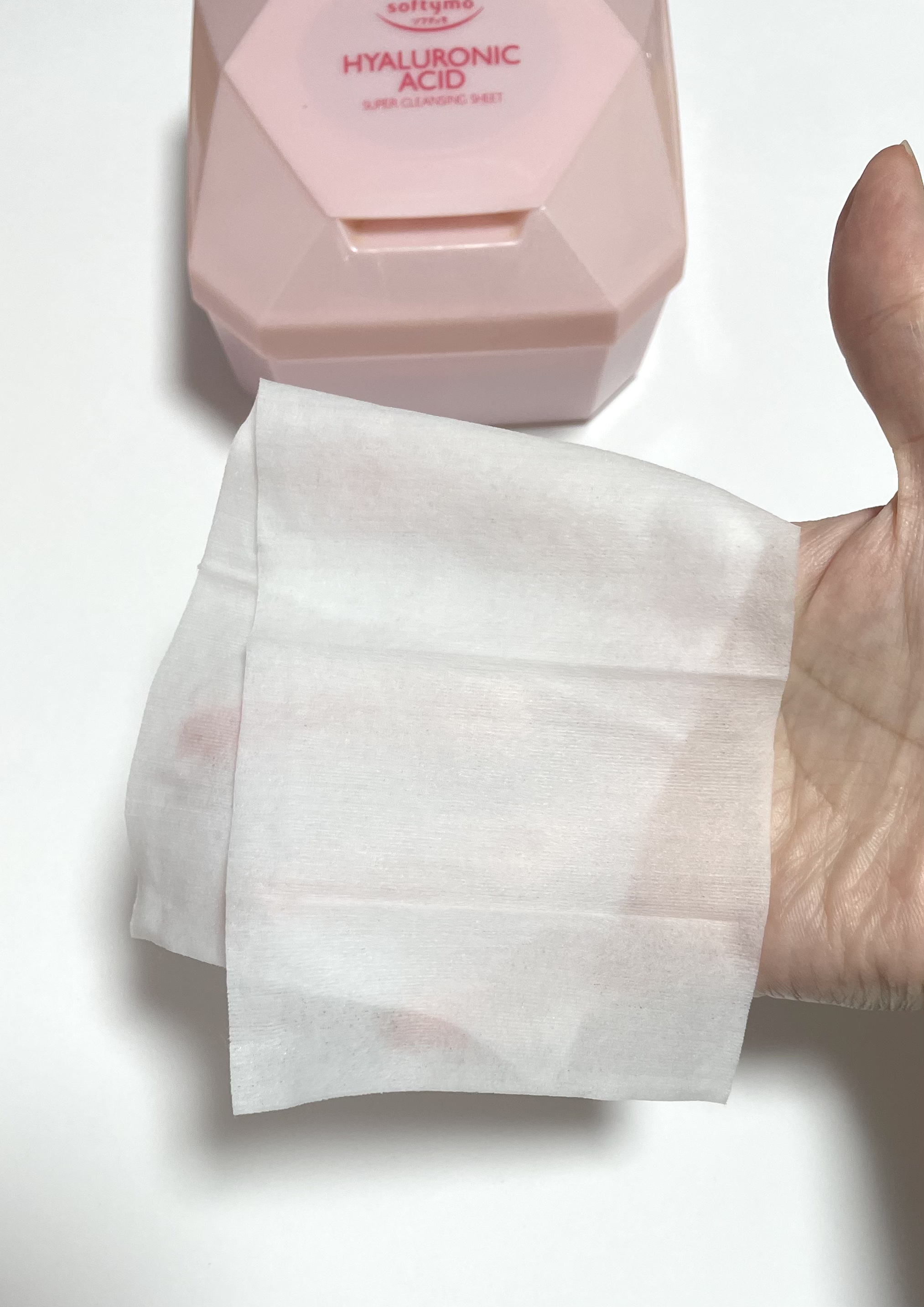 ソフティモ メイク落としシート (ヒアルロン酸) つめかえ 52枚入/ソフティモ/クレンジングシートを使ったクチコミ（3枚目）