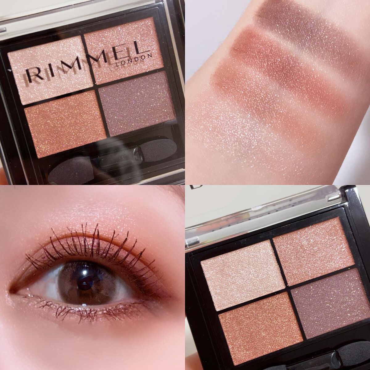 ワンダー エバー アイシャドウ 005　ブルーミングハート/リンメル ロンドン/アイシャドウパレットを使ったクチコミ（3枚目）