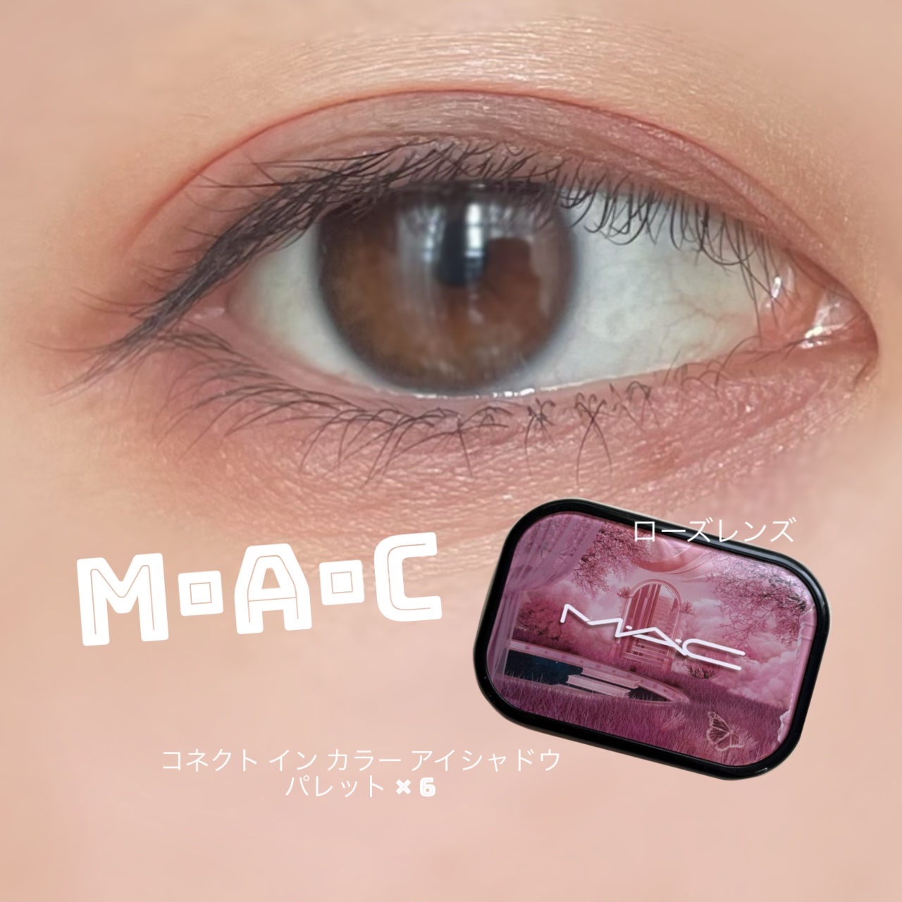 コネクト イン カラー アイシャドウ パレット × 6 ローズ レンズ/M・A・C/アイシャドウパレットを使ったクチコミ（1枚目）