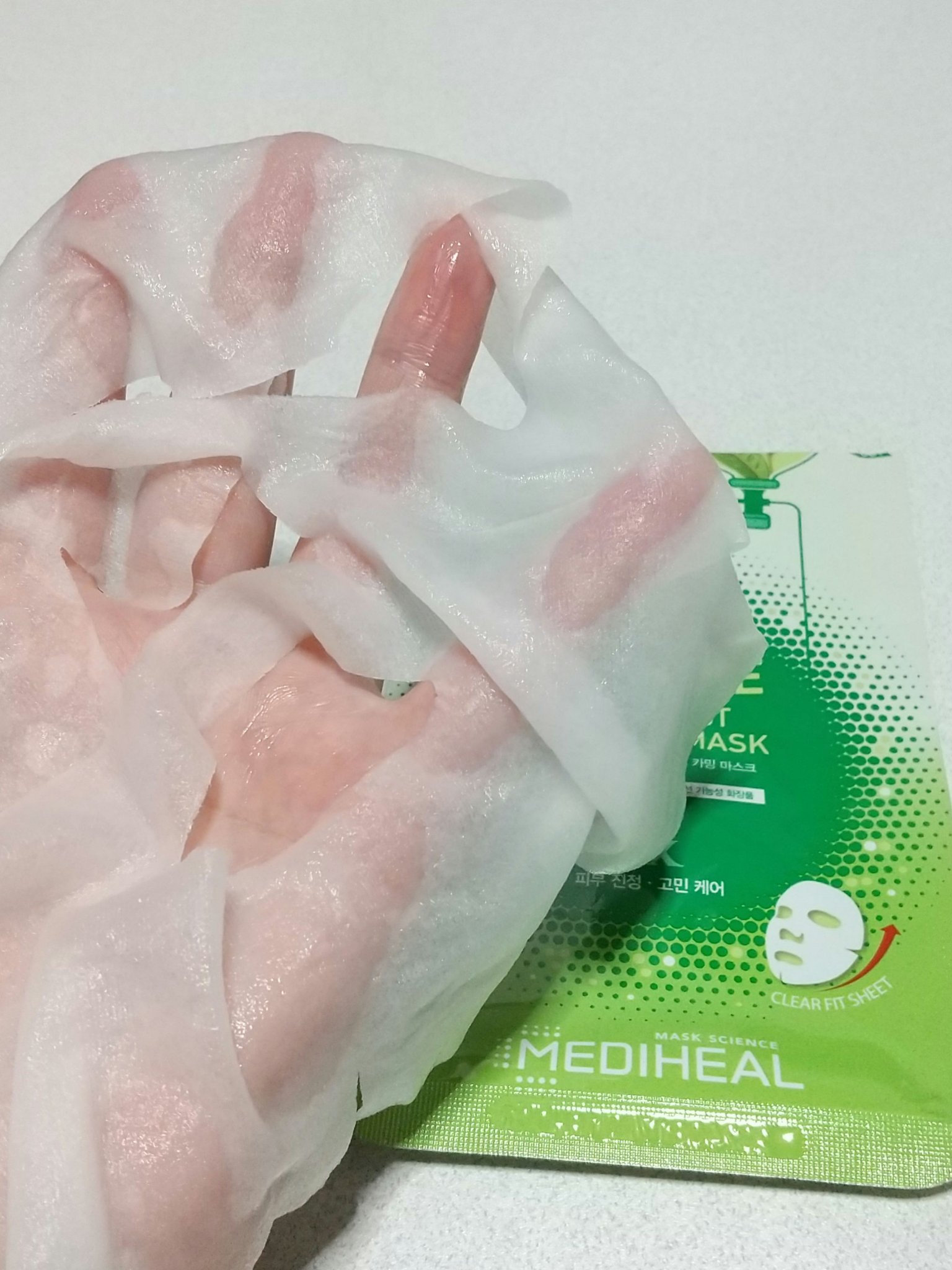 ティーツリーアンチダストカーミングマスク/MEDIHEAL/シートマスク・パックを使ったクチコミ（2枚目）