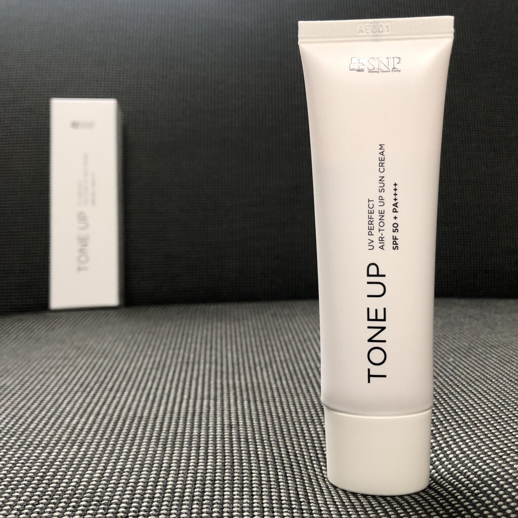 UVパーフェクトエアトーンアップサンクリーム/SNP/日焼け止めクリームを使ったクチコミ（1枚目）