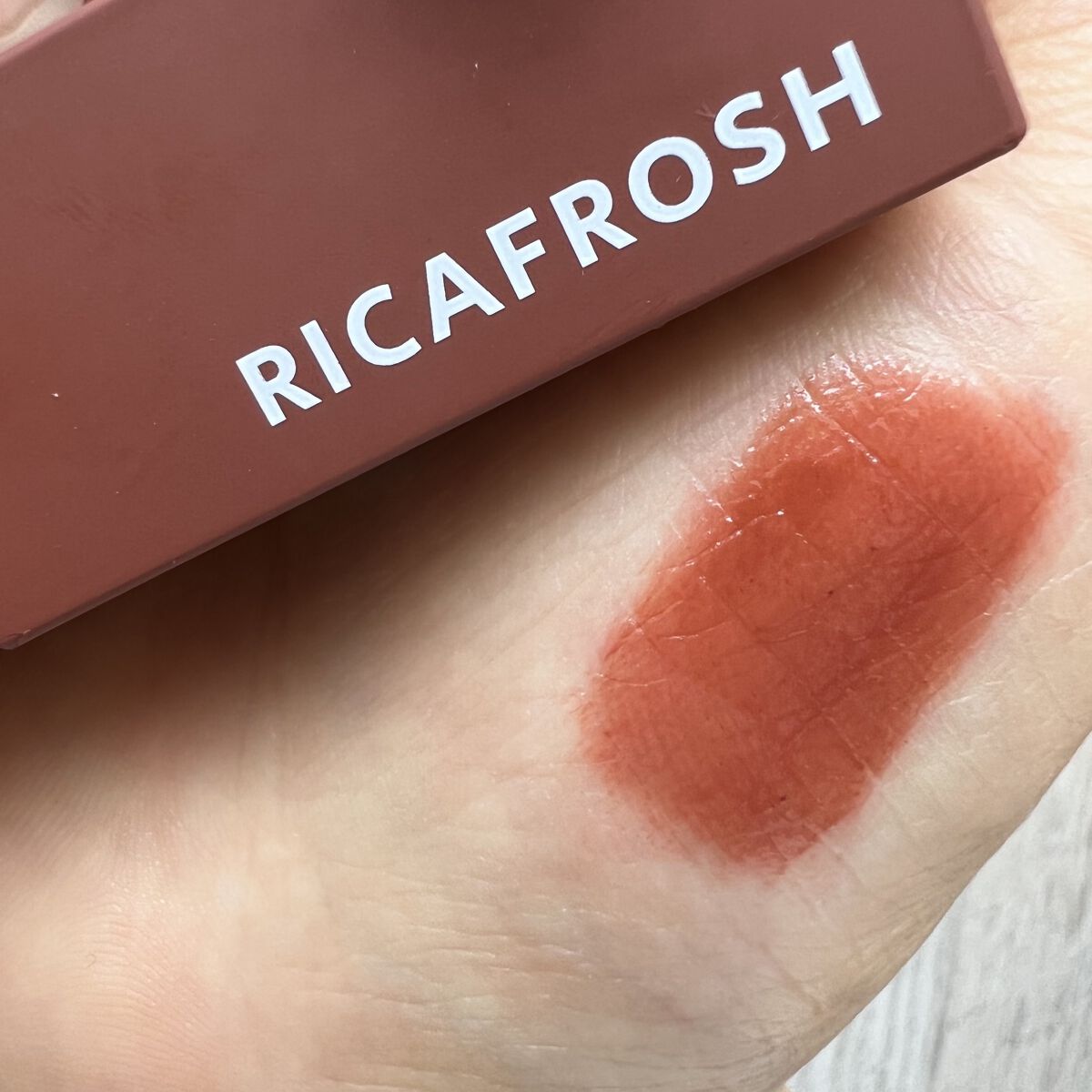 ジューシーリブティント/RICAFROSH/リップティントを使ったクチコミ（2枚目）