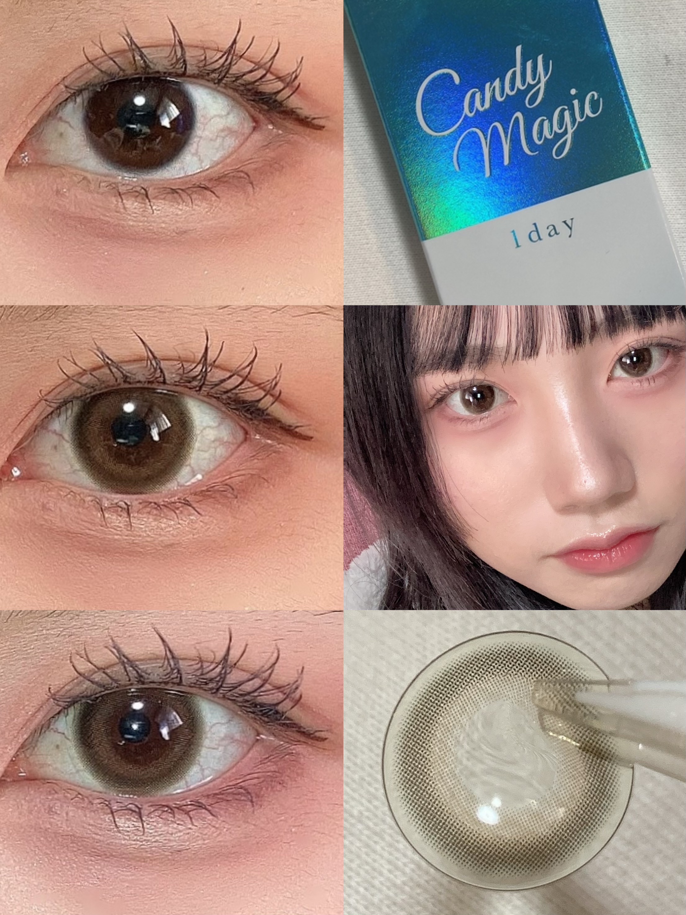 candymagic1day（キャンディーマジックワンデー） ルルブラウン/candy magic/ワンデー（１DAY）カラコンを使ったクチコミ（3枚目）