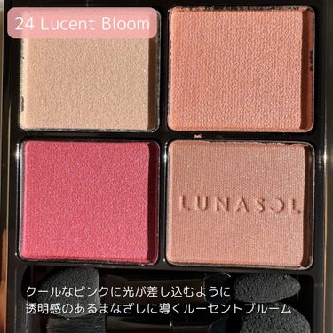 アイカラーレーション 24 Lucent Bloom/LUNASOL/アイシャドウパレットを使ったクチコミ（2枚目）