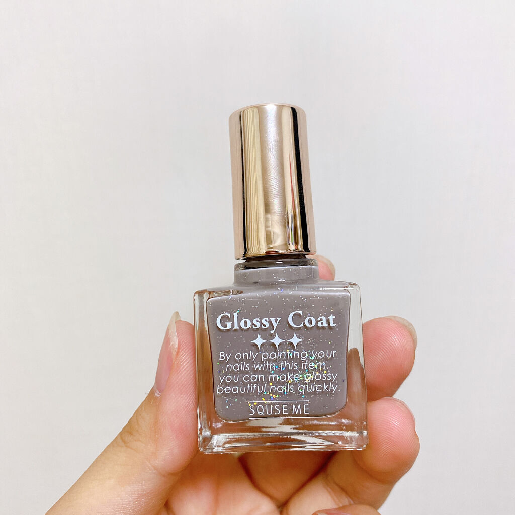 グロッシーコート グレージュ【旧】/スキューズミー/オールインワンネイルを使ったクチコミ（3枚目）
