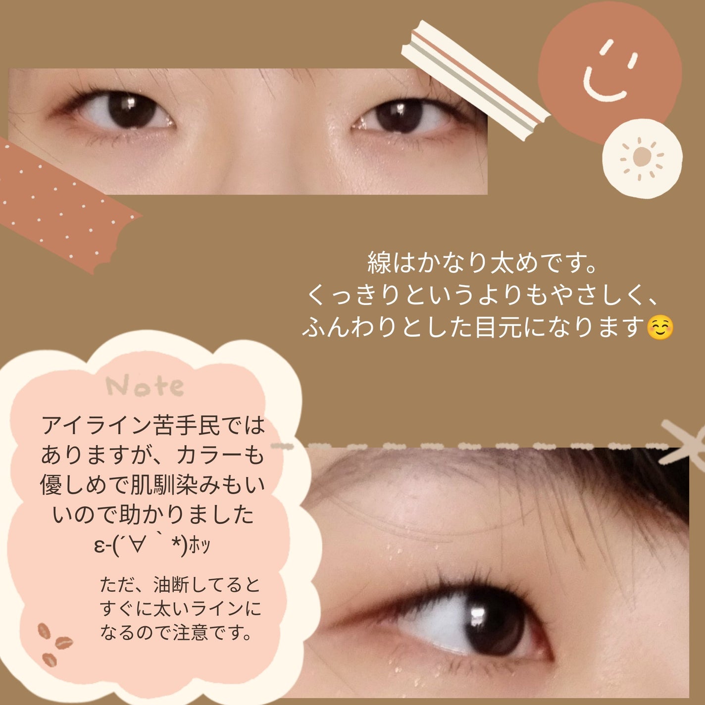 アイデイト ジェルアイライナー/IDATE/ジェルアイライナーを使ったクチコミ(3枚目)