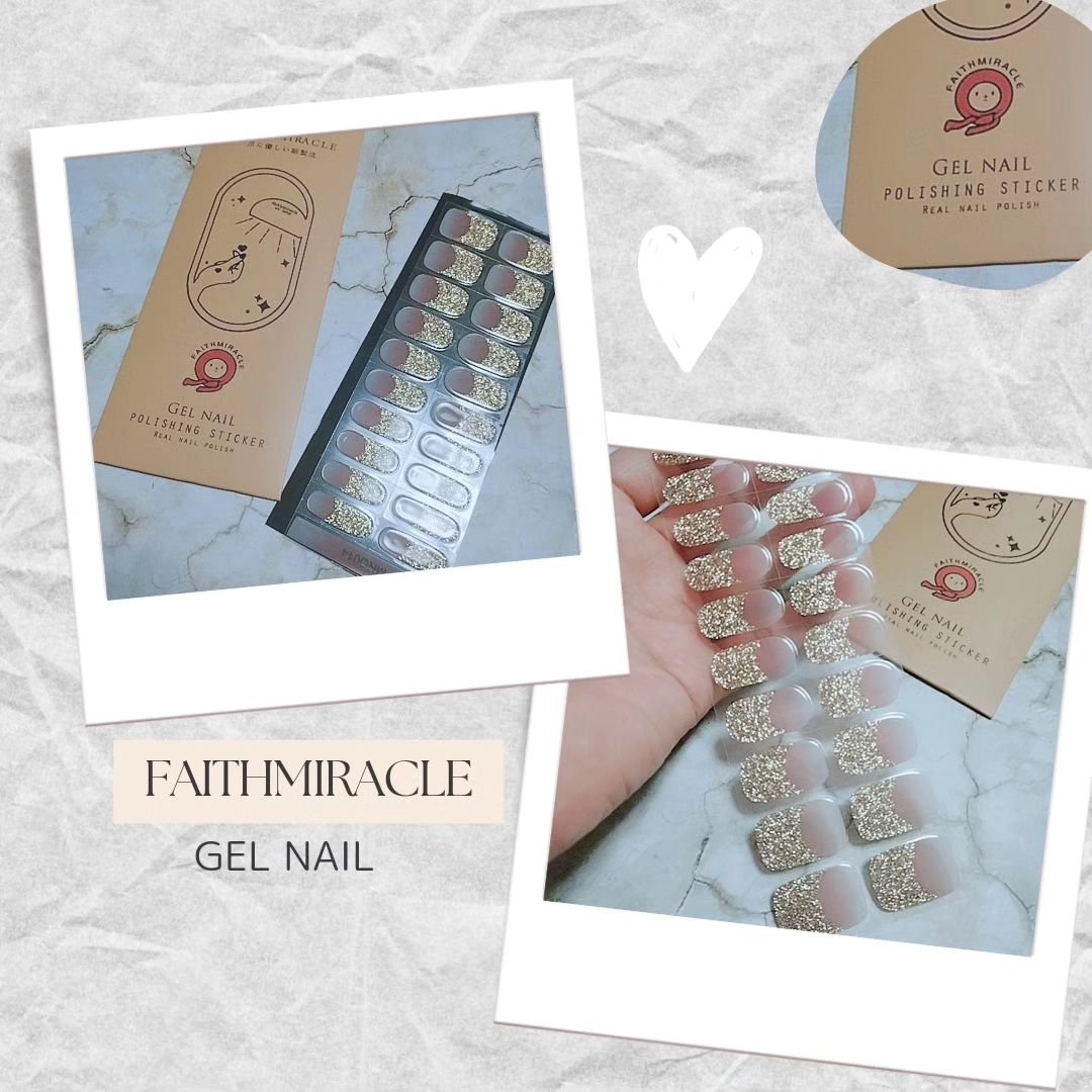 リアルジェルネイルステッカー ジェルネイルシール /faithmiracle/ネイルシールを使ったクチコミ（1枚目）