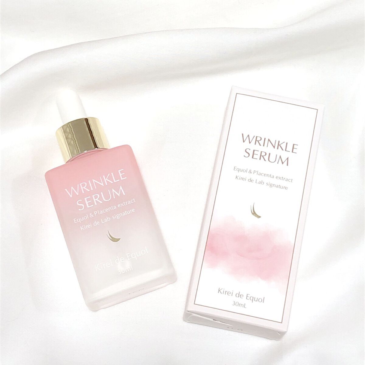 キレイデラボ
エクオール リンクルセラム

初のエクオール配合美容液！
エクオールは女性らしさを保つ成分である
エストロゲンと似た働きをしてくれる成分です

様々な要因で揺れやすい大人の肌に
ぜひ使いたいエイジングケア美容液です🌸

ピン