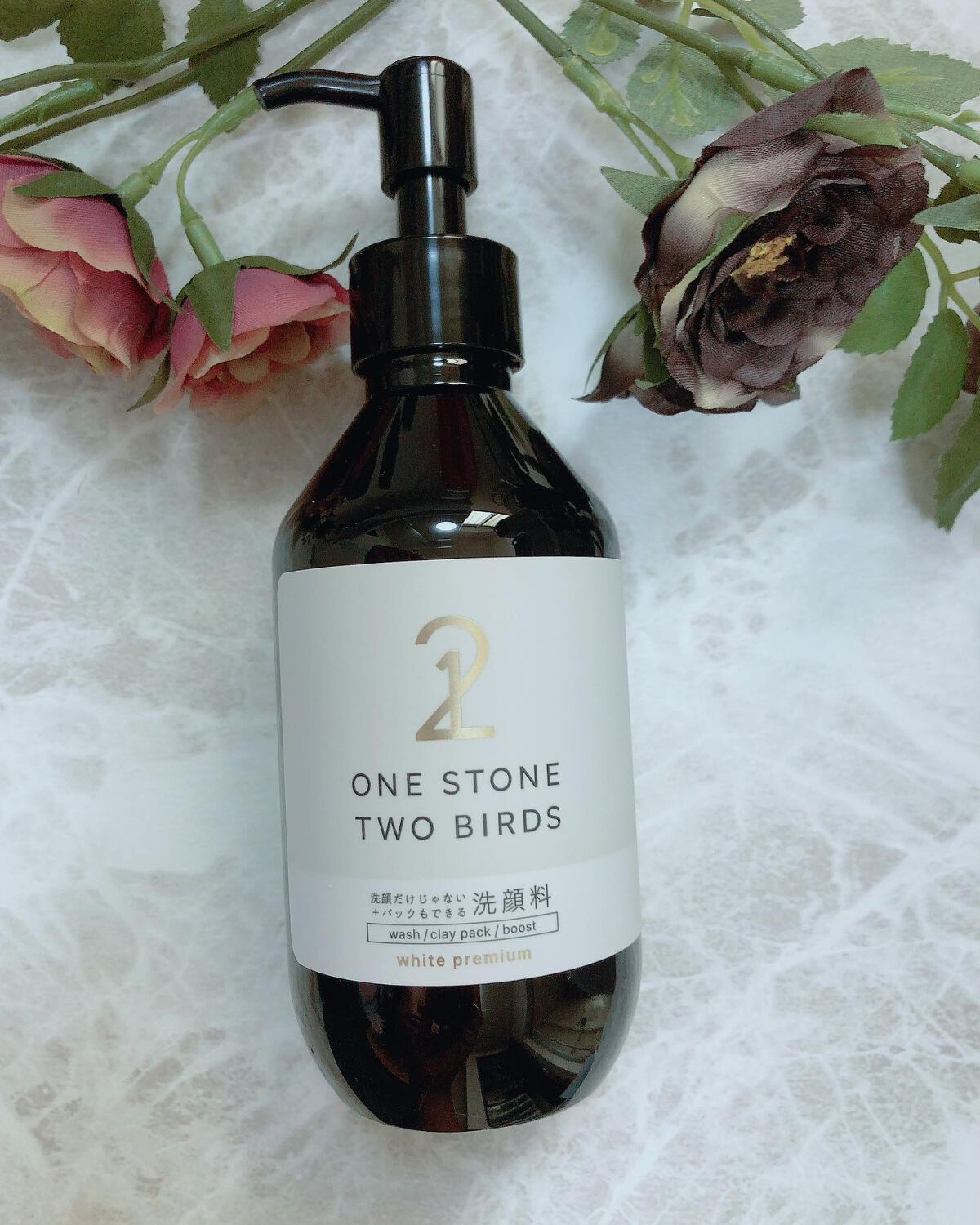 洗顔だけじゃない＋パックもできる洗顔料 ホワイトプレミアム/ONE STONE TWO BIRDS/その他洗顔料を使ったクチコミ（1枚目）