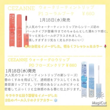 ウォータリーティントリップ/CEZANNE/口紅を使ったクチコミ（2枚目）