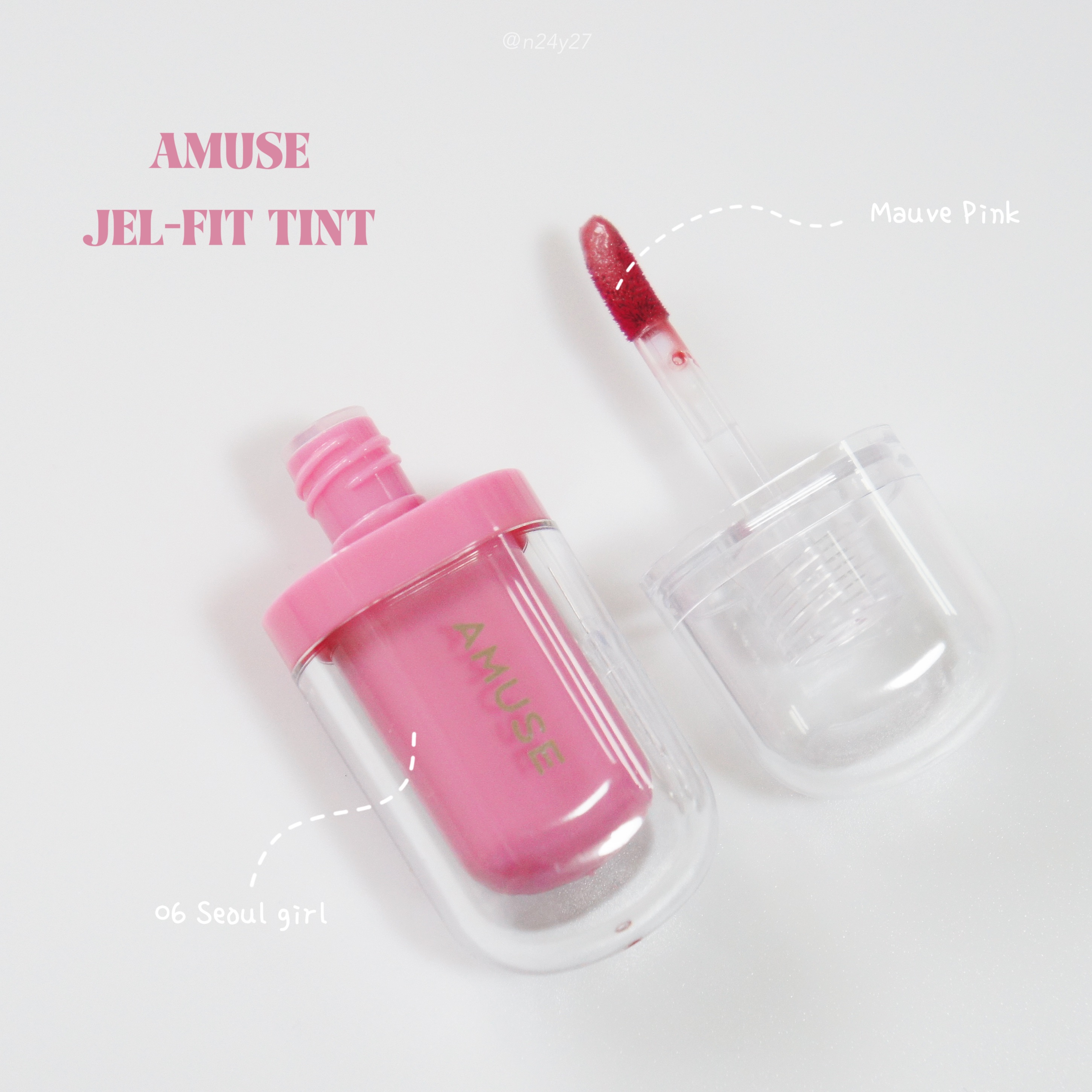 ジェルフィットティント/AMUSE/リップティントを使ったクチコミ（1枚目）