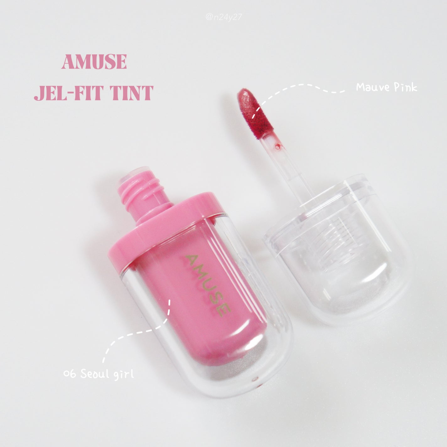 ジェルフィットティント/AMUSE/リップティントを使ったクチコミ(1枚目)