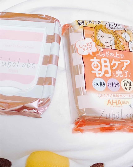 朝用ふき取り化粧水シート/ズボラボ/拭き取り化粧水を使ったクチコミ(1枚目)