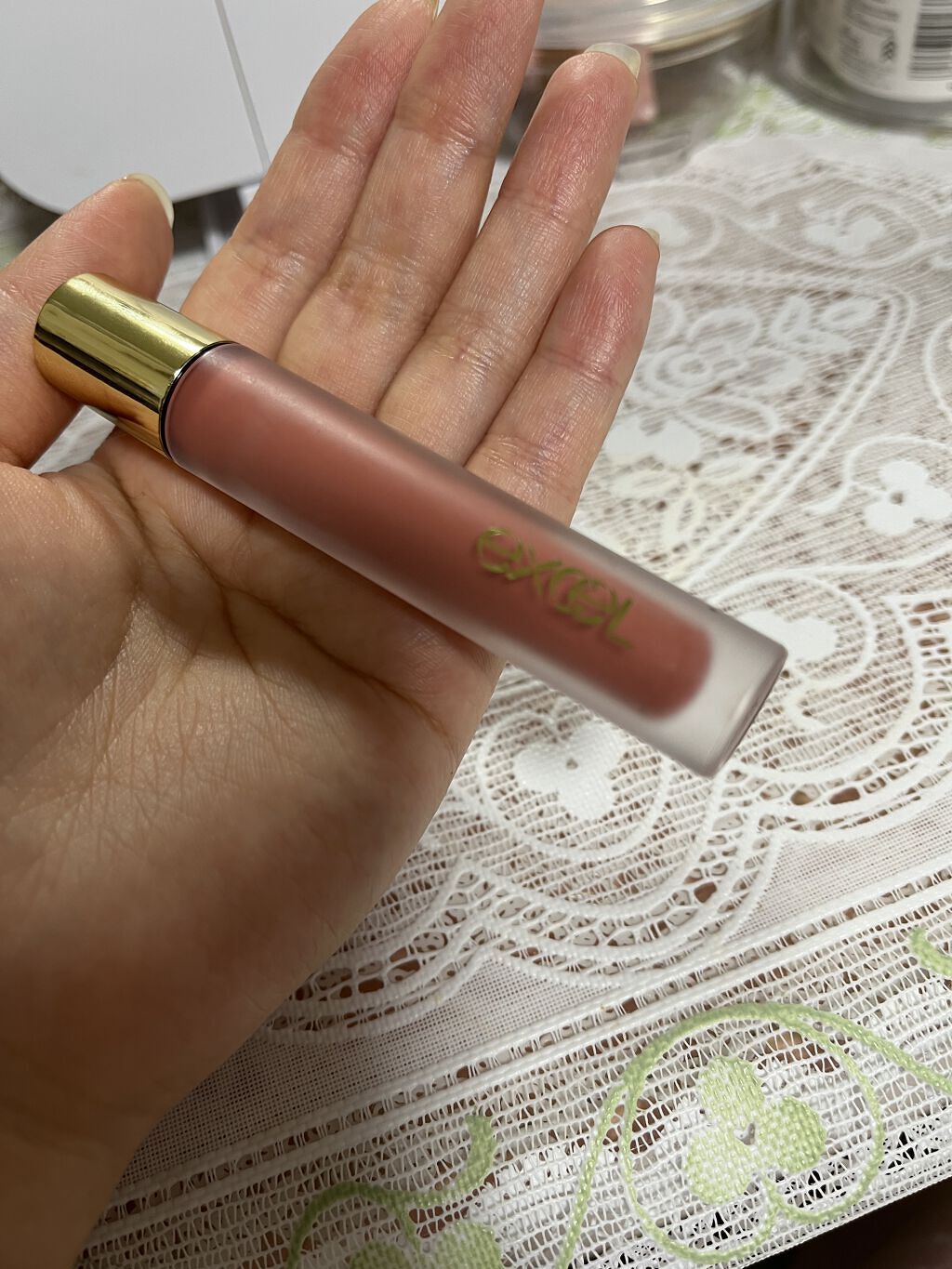 リップベルベティスト/excel/口紅を使ったクチコミ（1枚目）