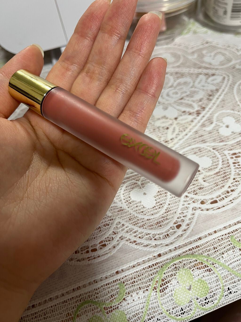 リップベルベティスト/excel/口紅を使ったクチコミ(1枚目)