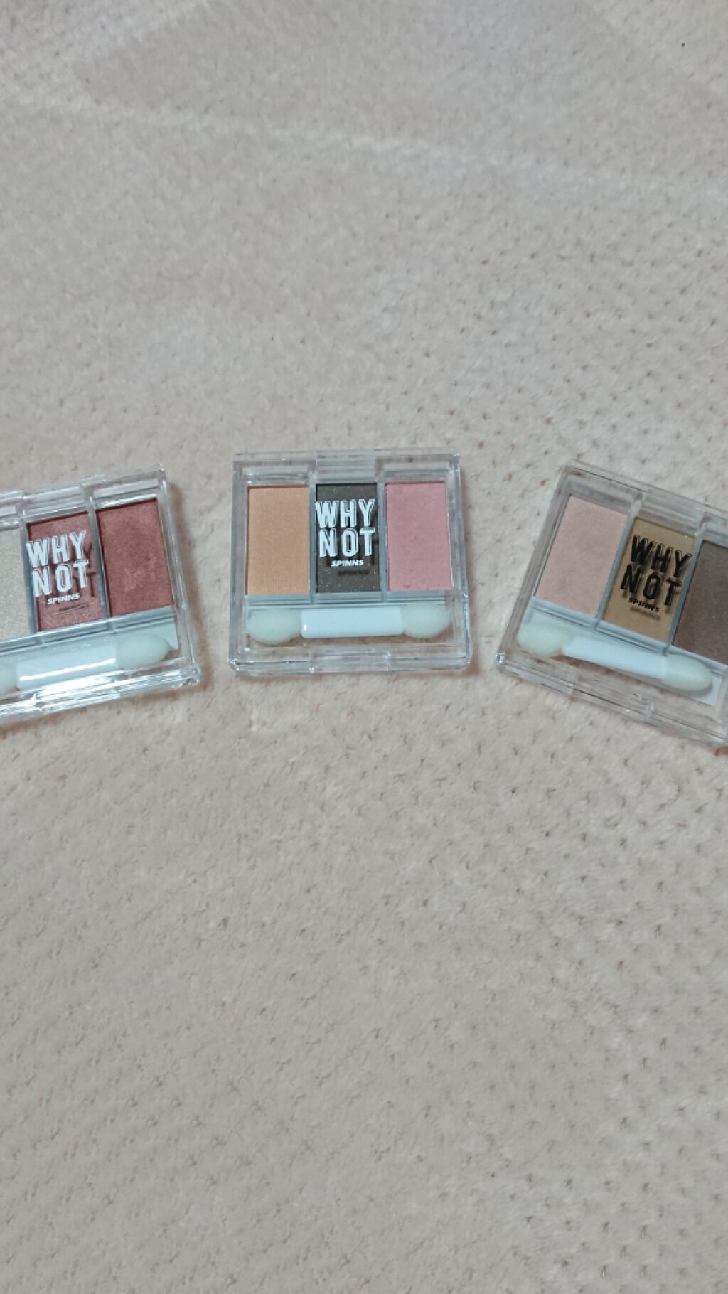 WHY NOT SPINNS 3色アイシャドウ/DAISO/アイシャドウパレットを使ったクチコミ(1枚目)