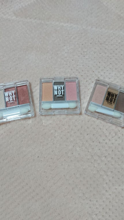 WHY NOT SPINNS 3色アイシャドウ ブラウンピンク/DAISO/アイシャドウパレットを使ったクチコミ(1枚目)