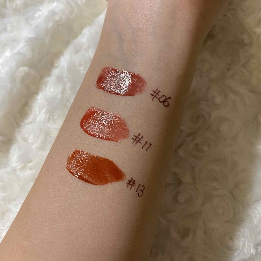 ジューシーラスティングティント/rom&nd/リップティントを使ったクチコミ（3枚目）