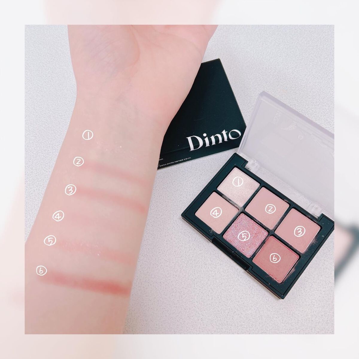 ブラーフィニシュシャドウパレット/Dinto/アイシャドウパレットを使ったクチコミ（3枚目）