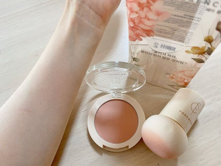 ベアブラッシャー パフ付き/フォレンコス/パウダーチークを使ったクチコミ(4枚目)