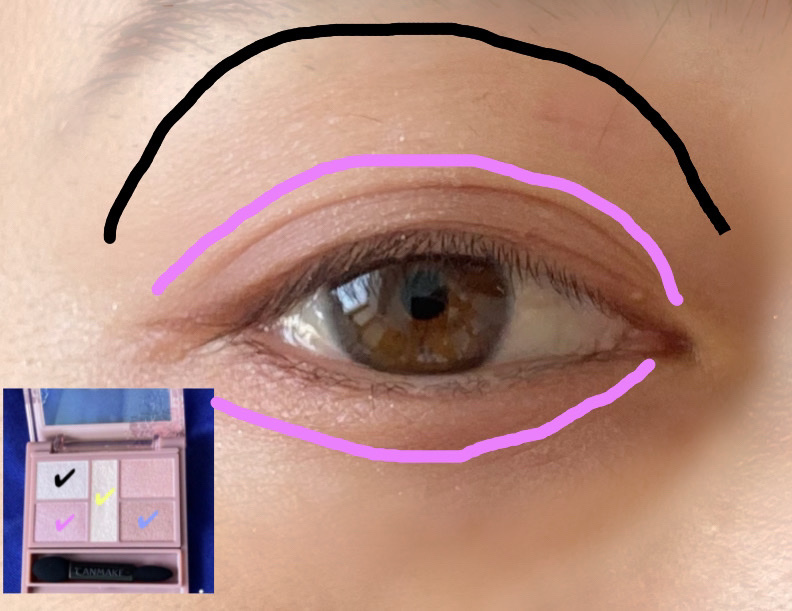 パーフェクトスタイリストアイズ 26 ミラージュモーヴ/キャンメイク/アイシャドウパレットを使ったクチコミ（2枚目）