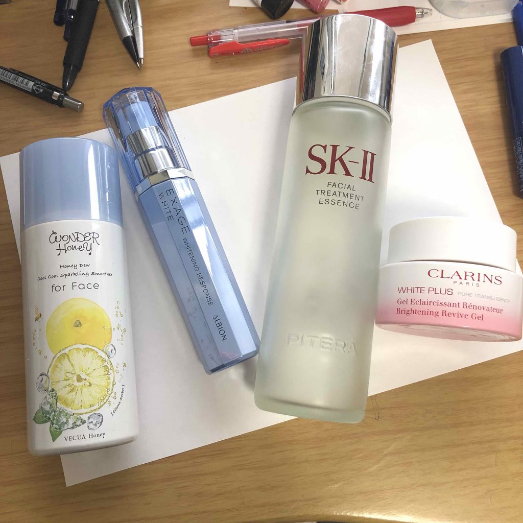 ホワイト-プラス ブライト ナイト ジェル/CLARINS/フェイスクリームを使ったクチコミ（1枚目）