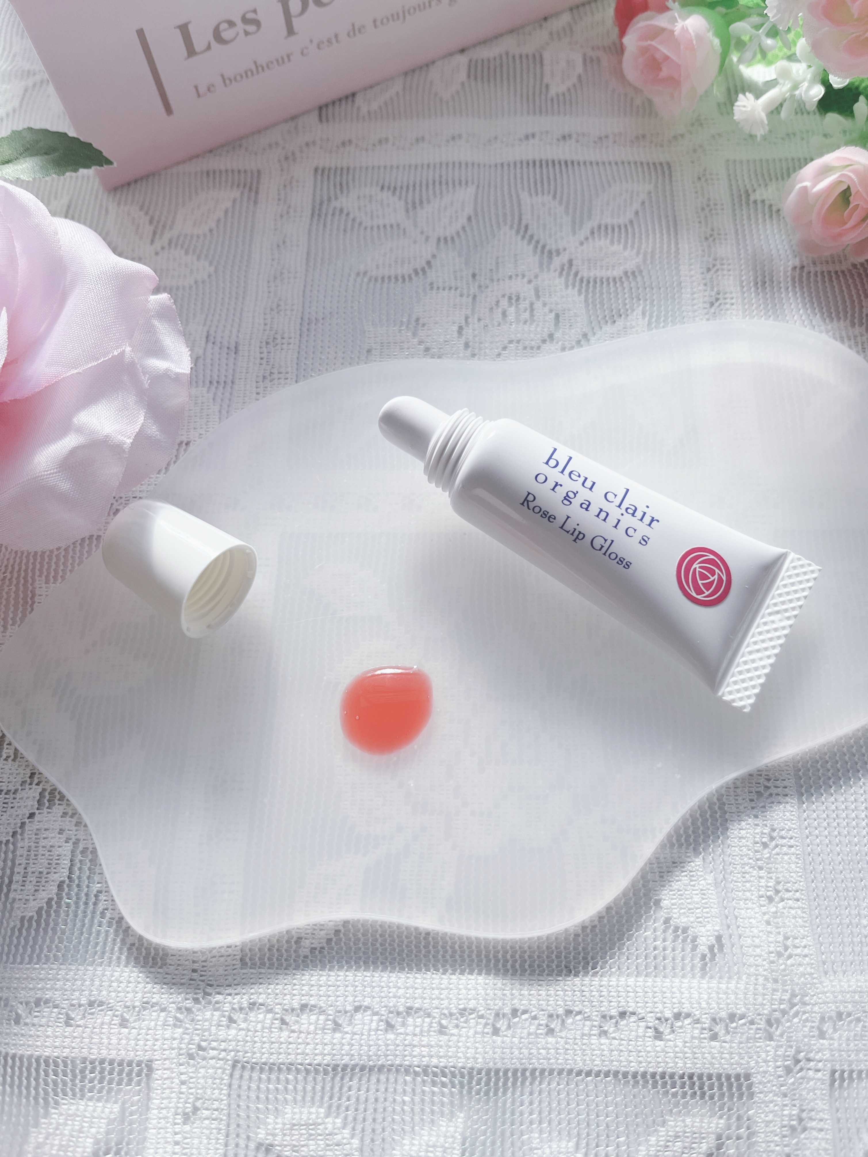 ローズリップグロス オーガニックレッド/ブルークレール/リップグロスを使ったクチコミ（3枚目）