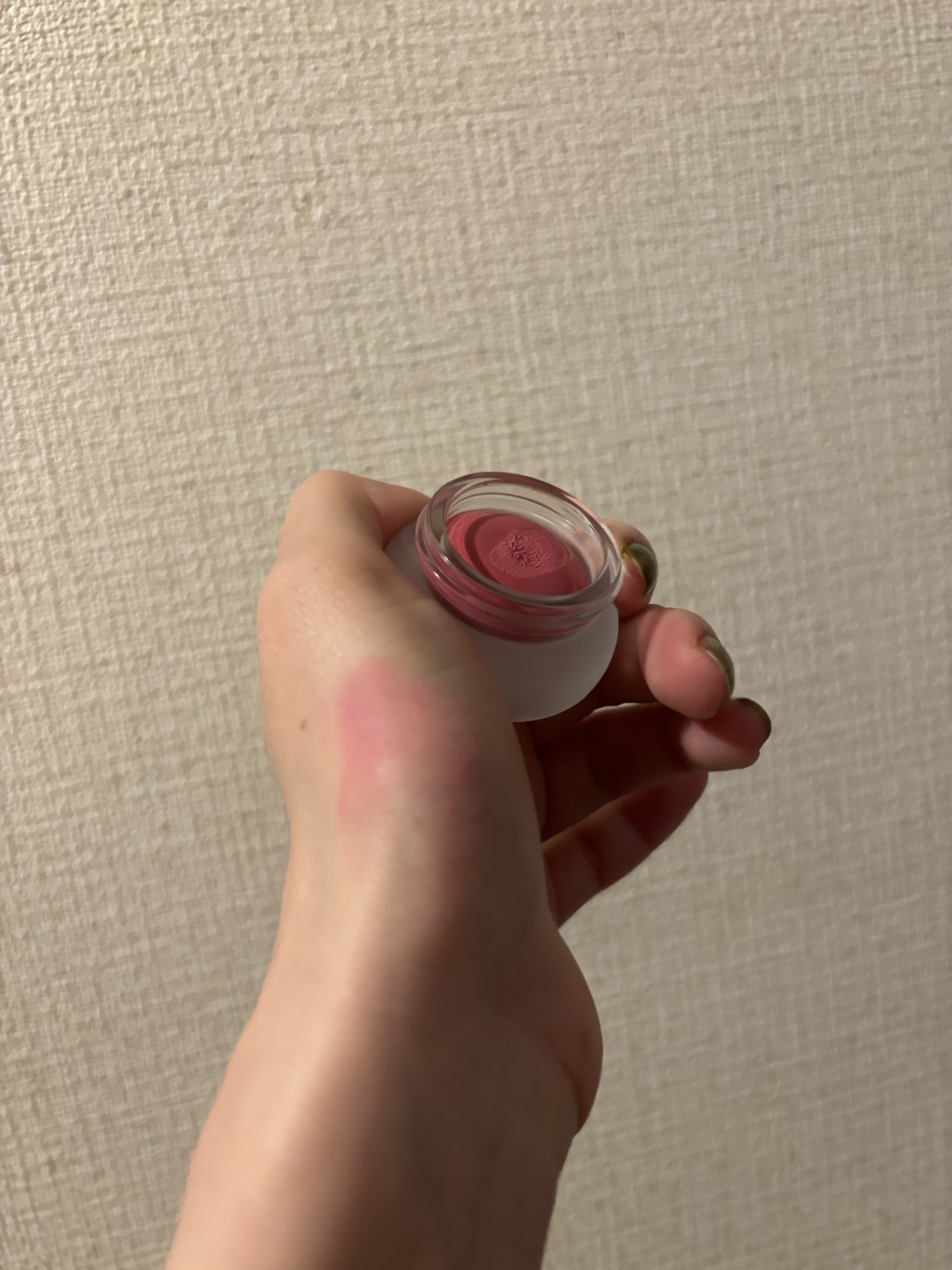 リップアンドチーク ブラーリープリンポット/fwee/口紅を使ったクチコミ（2枚目）