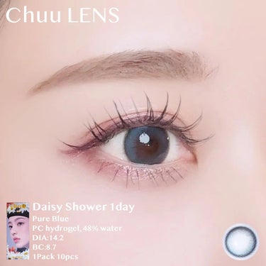 Daisy Shower/chuu LENS/ワンデー（１DAY）カラコンを使ったクチコミ（2枚目）