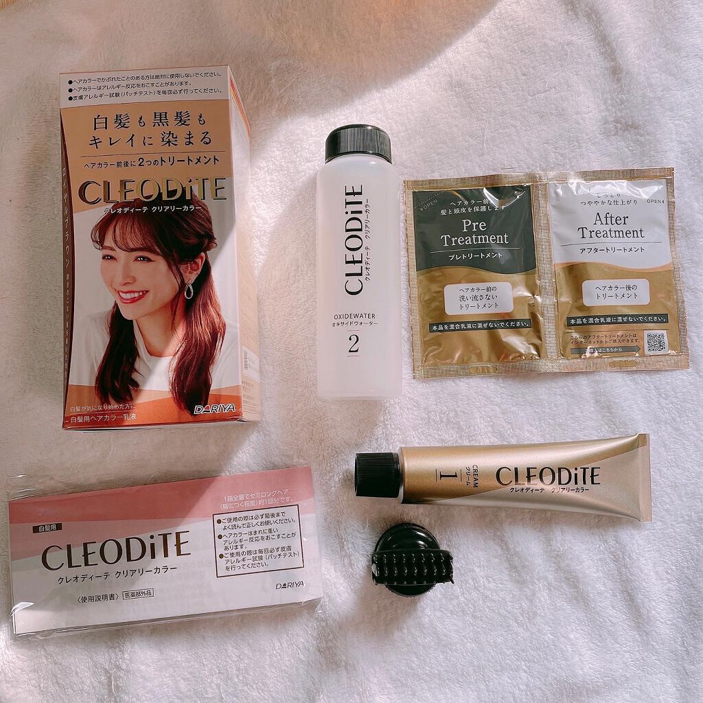 クリアリーカラー (白髪用) /クレオディーテ/ヘアカラーを使ったクチコミ（2枚目）
