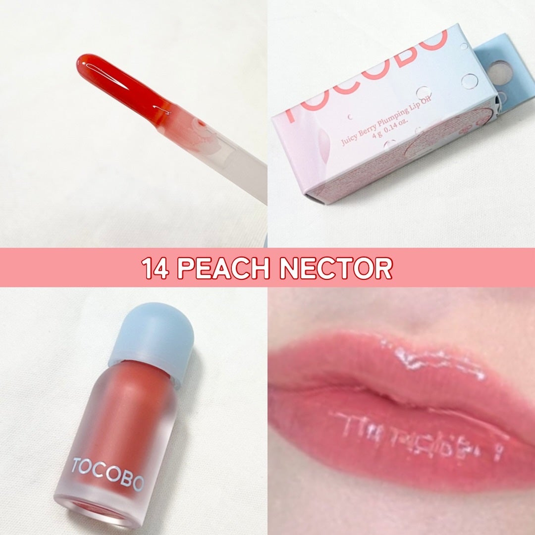 ジューシーベリープランピングリップオイル/TOCOBO/リップグロスを使ったクチコミ(4枚目)