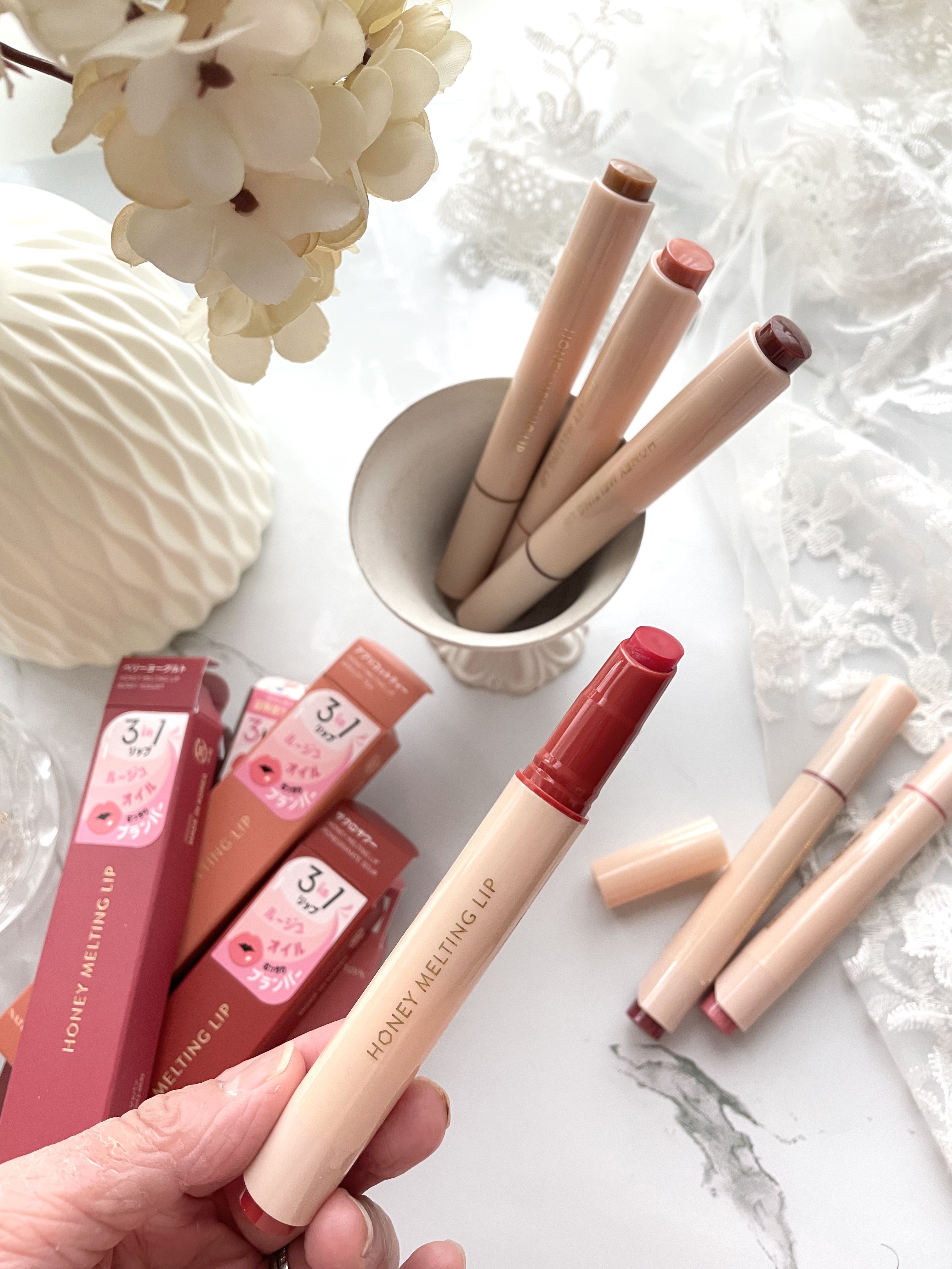 ハニーメルティングリップ/ネイチャーリパブリック/口紅を使ったクチコミ（2枚目）