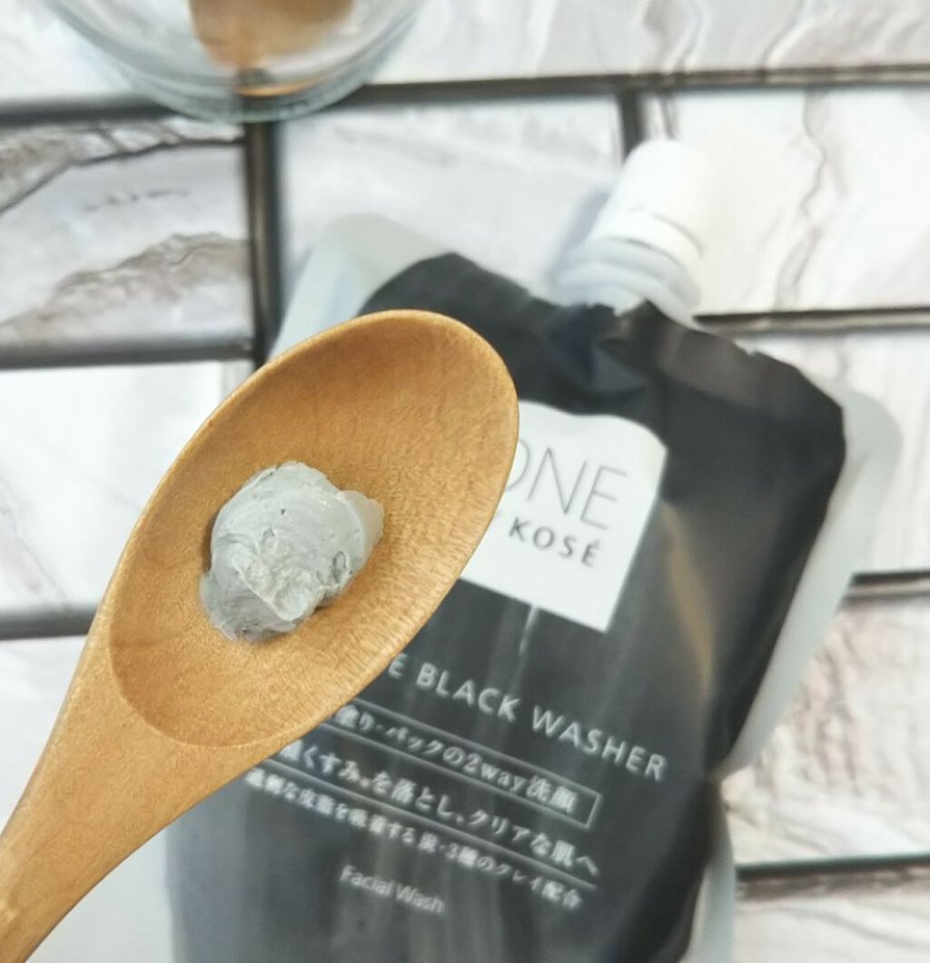 ダブル ブラック ウォッシャー/ONE BY KOSE/その他洗顔料を使ったクチコミ(2枚目)