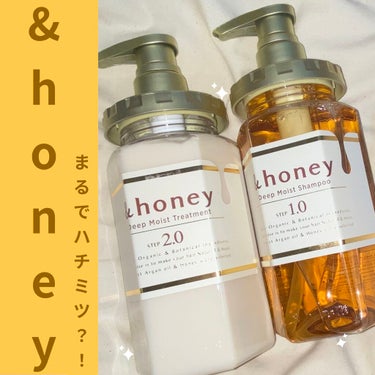 ディープモイスト シャンプー1.0／ヘアトリートメント2.0/&honey/シャンプー・コンディショナーを使ったクチコミ（1枚目）