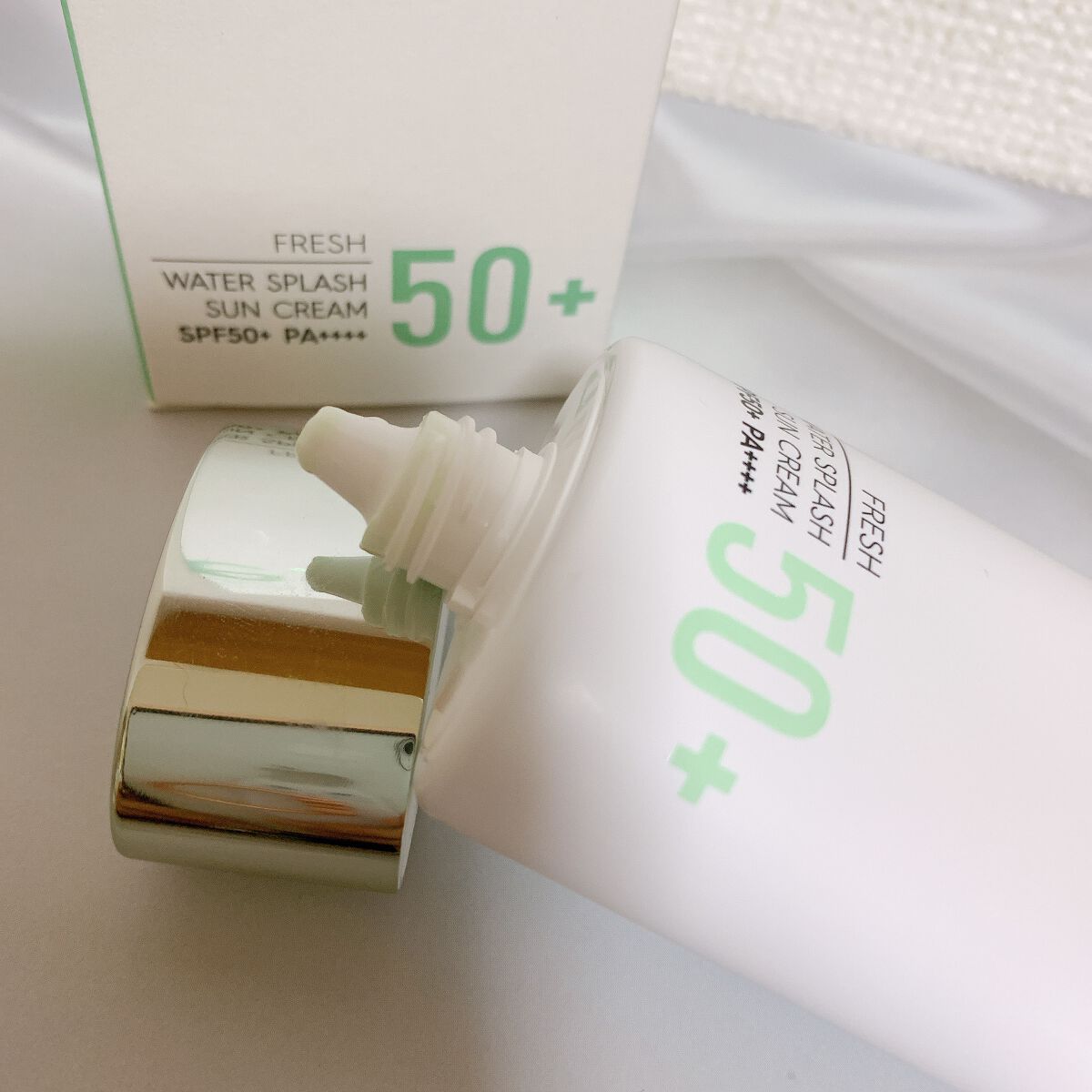 ウォータースプラッシュサンクリーム/espoir/日焼け止め・UVケアを使ったクチコミ（3枚目）