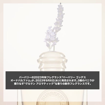 Burberry Beauty バーバリーゴッデス オードパルファム フォー ウィメンのクチコミ「.
『高級香水 秋の新作』
🌳製品情報🌳
BURBERRY
バーバリー ゴッデス
オードパル.....」(2枚目)