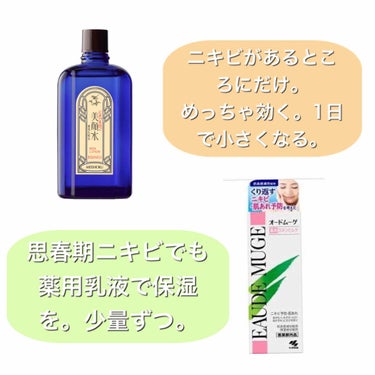 健栄製薬 精製水（医薬品）のクチコミ「☁️思春期ニキビ プチプラアイテムでスキンケア☁️





こんにちは花です(*´︶`*)❤.....」（3枚目）