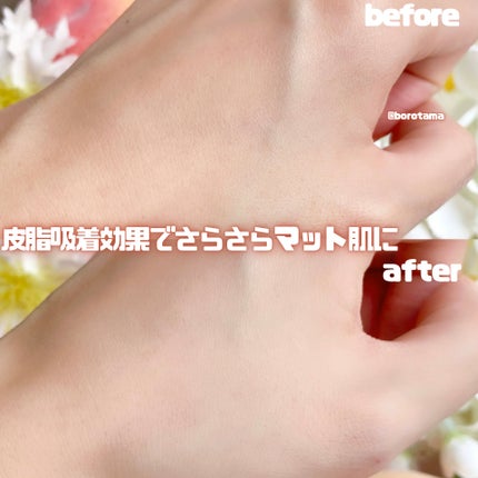 すっぴんパウダーC ピーチティの香り/クラブ/プレストパウダーを使ったクチコミ(5枚目)