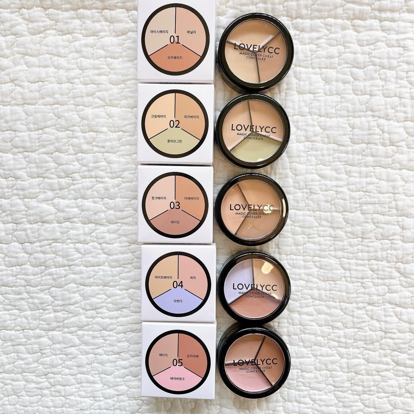 lovelycc マジックカバーチートコンシーラー/LOVELYCC/パレットコンシーラーを使ったクチコミ(1枚目)