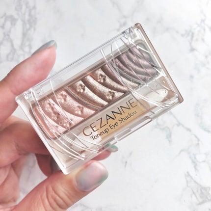 トーンアップアイシャドウ/CEZANNE/アイシャドウパレットを使ったクチコミ(2枚目)