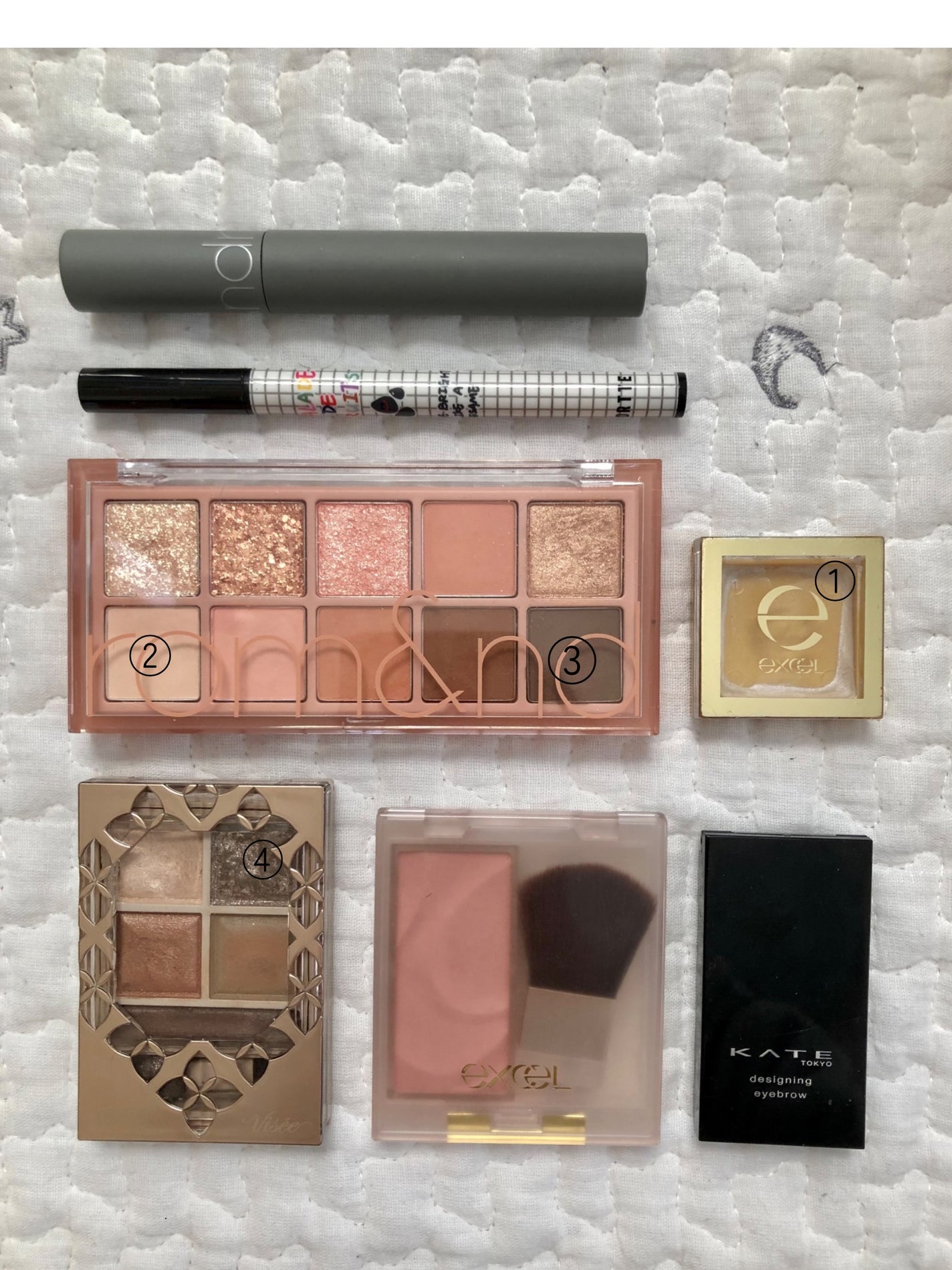 シマリングシャドウ/excel/ジェル・クリームアイシャドウを使ったクチコミ(1枚目)